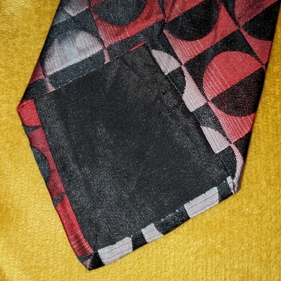 ARROW Red, black, grey patterned necktie NEW - Picture 3 of 7